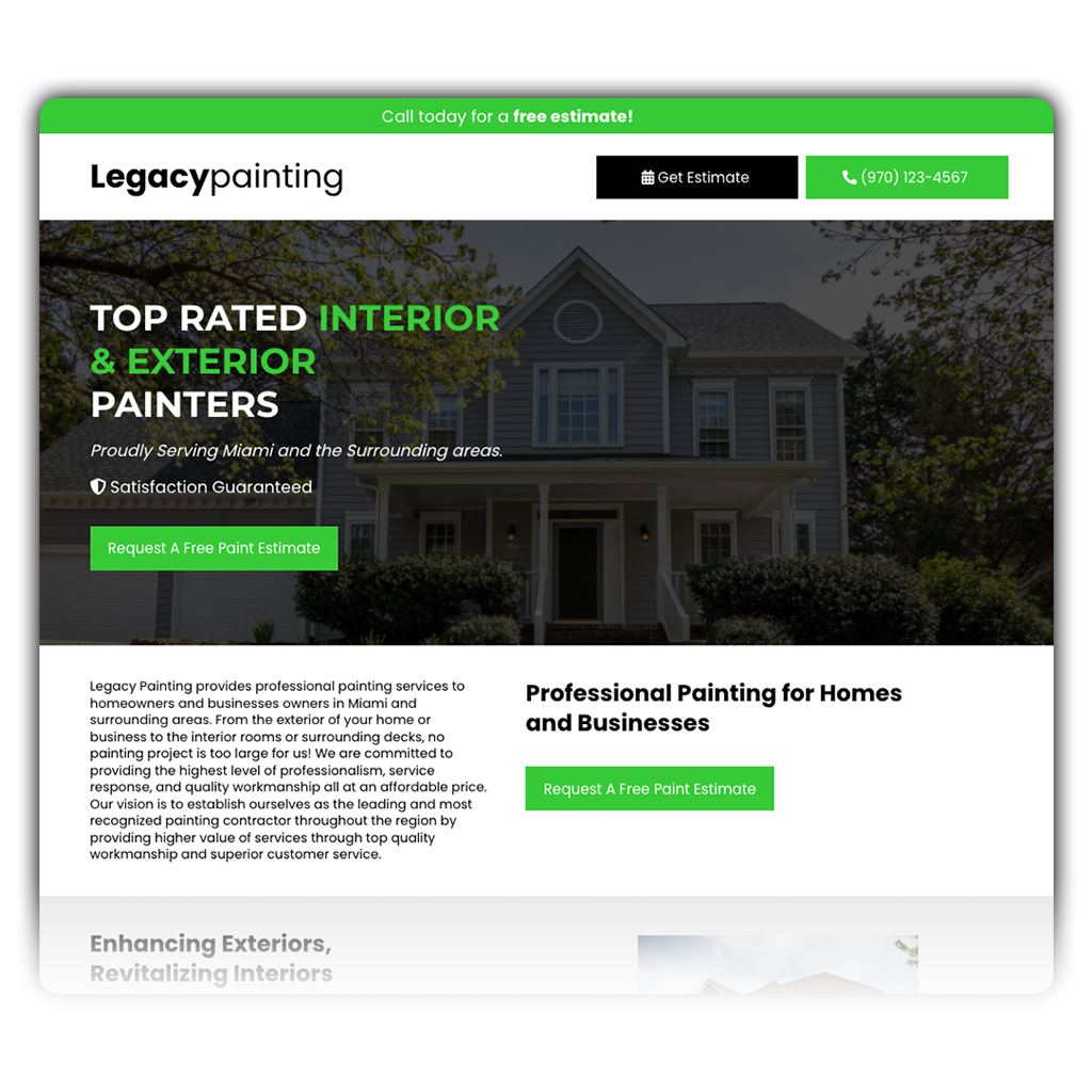 Professional Painting Website